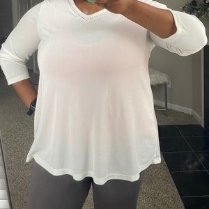 Kim Rogers mid sleeve shirt.